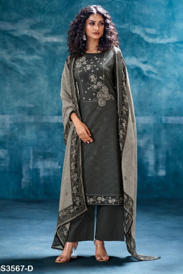 Ganga Fashion Pujita S3567 Cotton Ladies Salwar Suit S3567-D