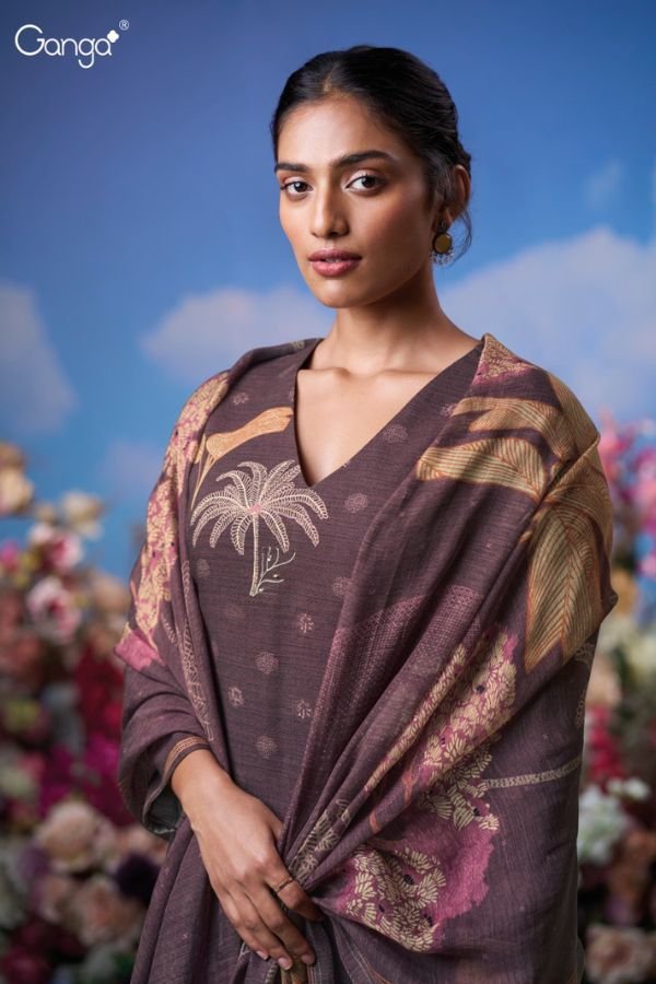 Ganga Fashion Ziya S3641 Cotton Printed Ladies Suit S3641-A