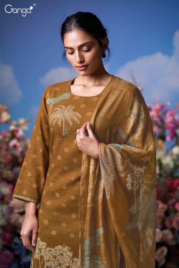 Ganga Fashion Ziya S3641 Cotton Printed Ladies Suit S3641-B