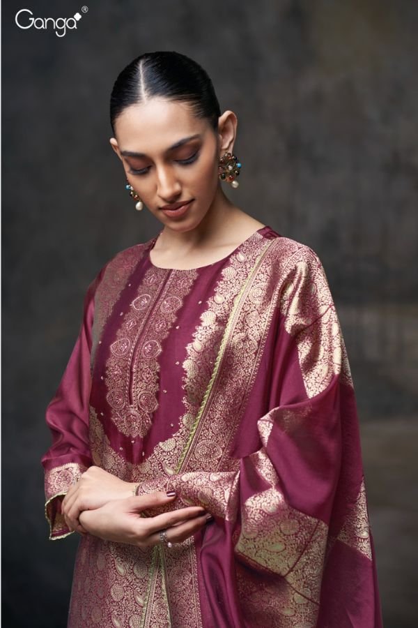 Ganga Fashions Kimberly S3697 Silk Salwar Suit S3697-A