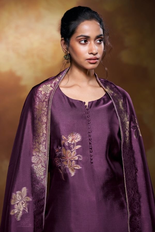 Ganga Fashions Yelena S3672 Silk Salwar Suit S3672-B