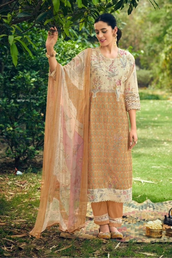 Jay Vijay Prints Chakri Cotton Unstitched Salwar Suit 10103