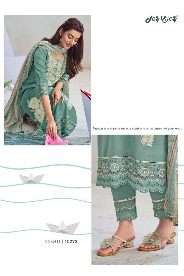 Jay Vijay Prints Kagaj Ki Kashti Unstitched Salwar Suits 10273