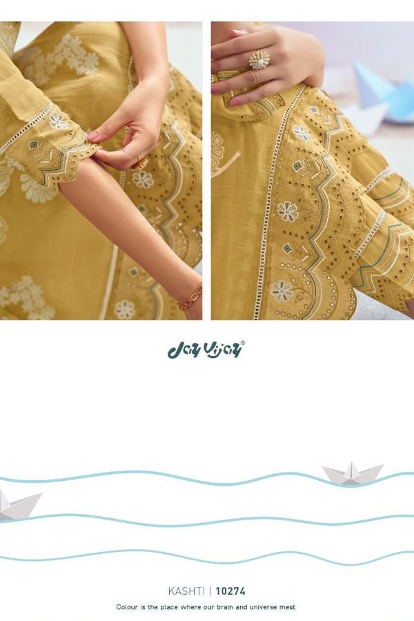 Jay Vijay Prints Kagaj Ki Kashti Unstitched Salwar Suits 10274