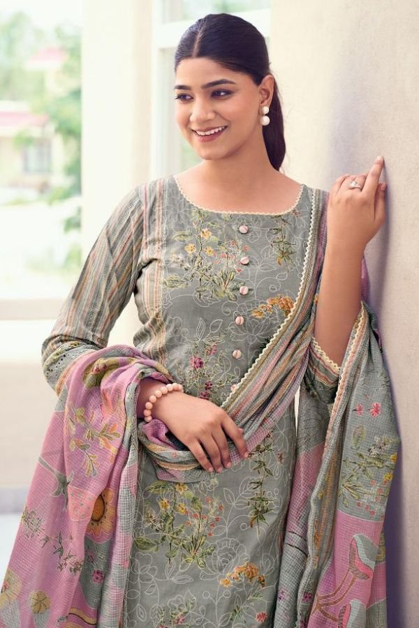 Jay Vijay Prints Khidki Vol 3 Cotton Unstitched Suits 10123