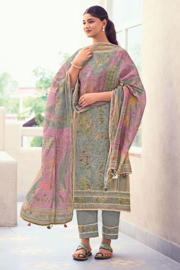 Jay Vijay Prints Khidki Vol 3 Cotton Unstitched Suits 10123
