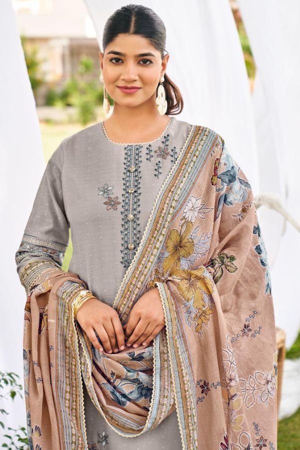 Jay Vijay Prints Masakali Cotton Unstitched Salwar Suit 9993