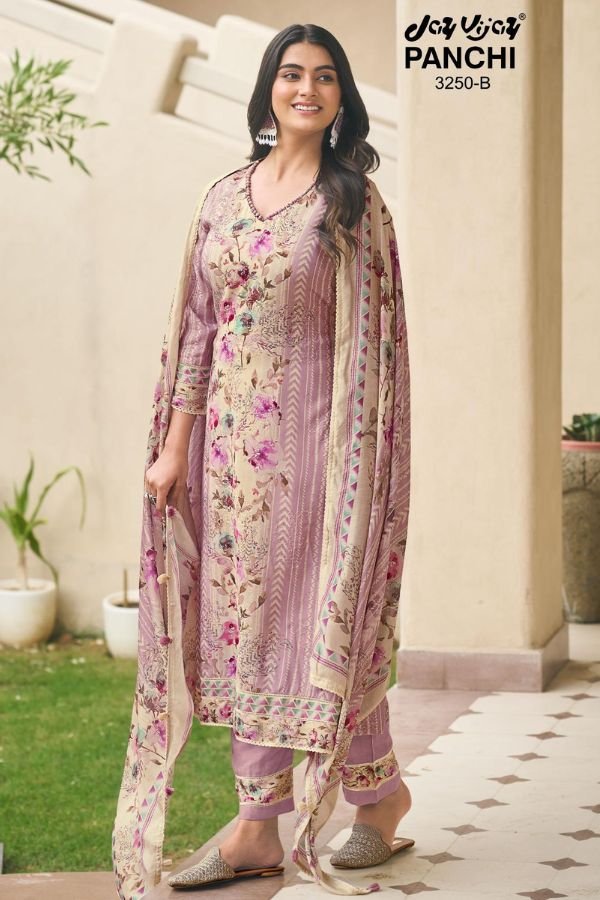 Jay Vijay Prints Panchi 3250 Mooga Silk Salwar Suits 3250-B