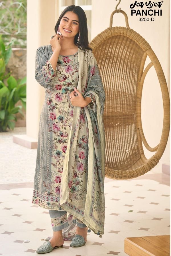 Jay Vijay Prints Panchi 3250 Mooga Silk Salwar Suits 3250-D