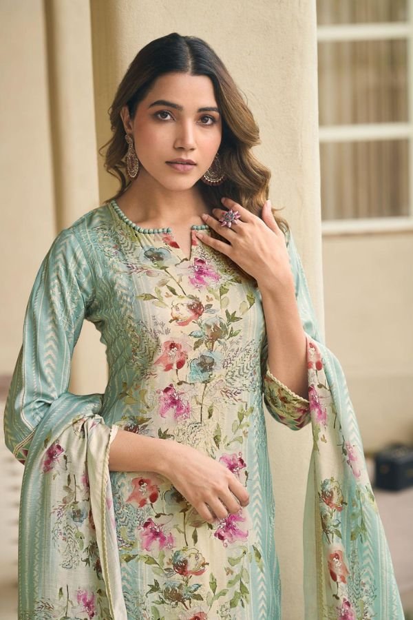 Jay Vijay Prints Panchi 3250 Mooga Silk Salwar Suits 3250-A