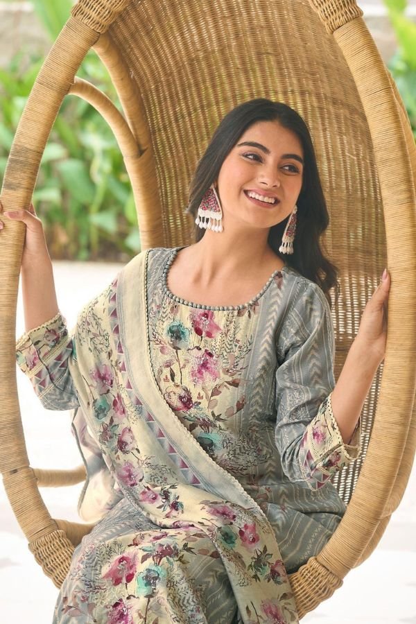 Jay Vijay Prints Panchi 3250 Mooga Silk Salwar Suits 3250-D