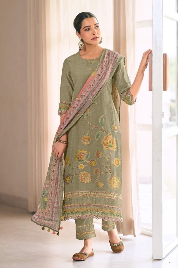 Jay Vijay Prints Taana Unstitched Ladies Salwar Suit 10205