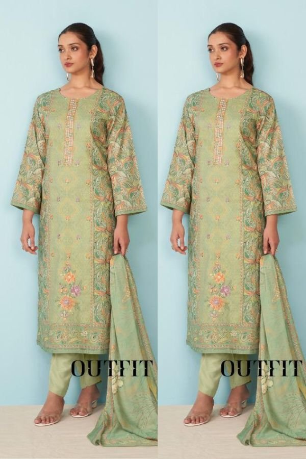 Kesar Karachi Shakshi Pure Camric Ladies Salwar Suit 8002