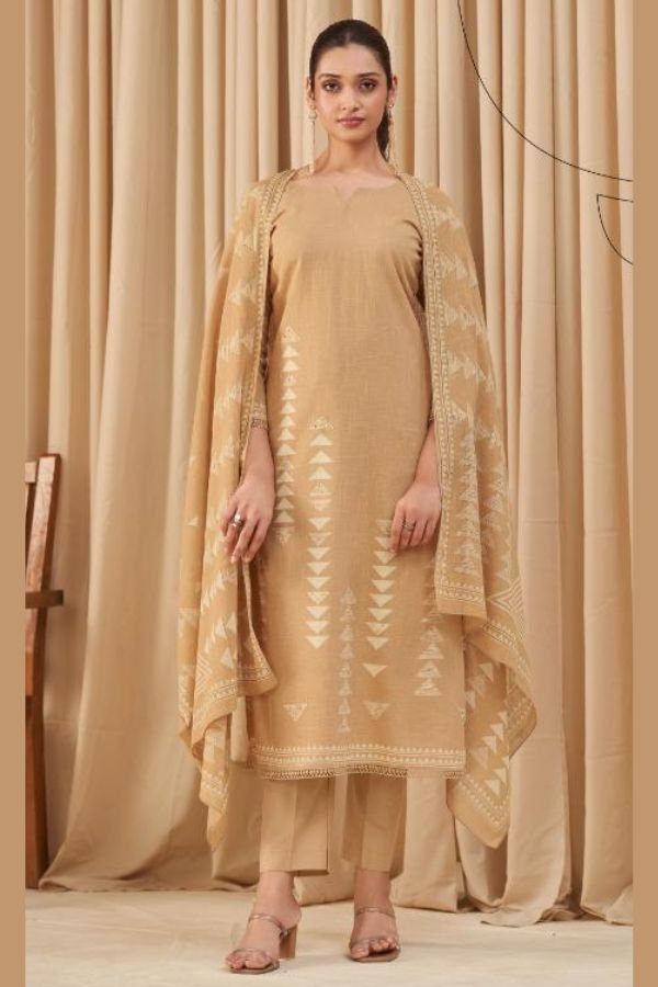 Kesar Karachi Siya Linen Printed Salwar Suits 100001