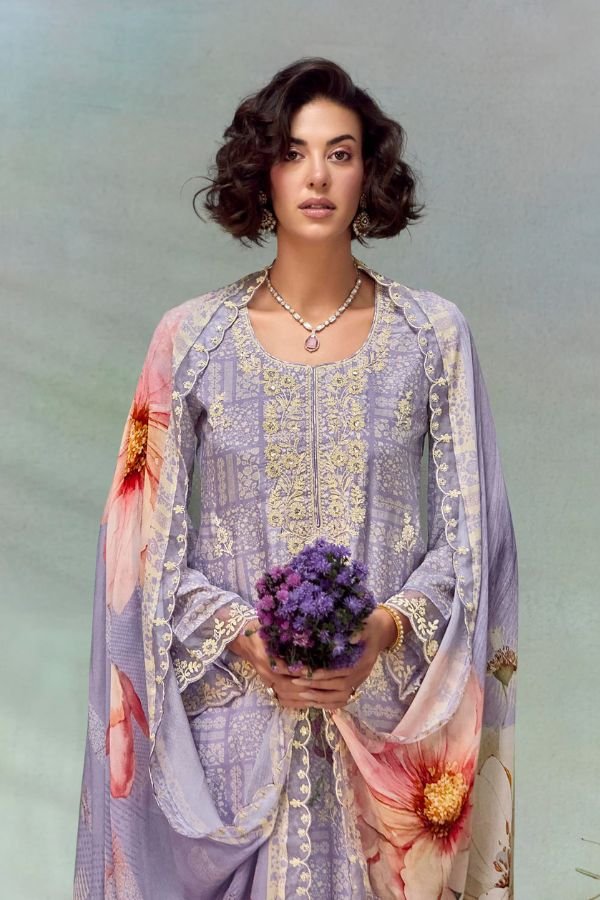 Kimora Fashion Heer Florence Muslin Ladies Salwar Suit 9692