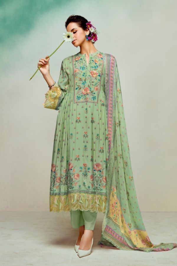 Kimora Fashion Heer Gulkand Muslin Ladies Salwar Suit 9653