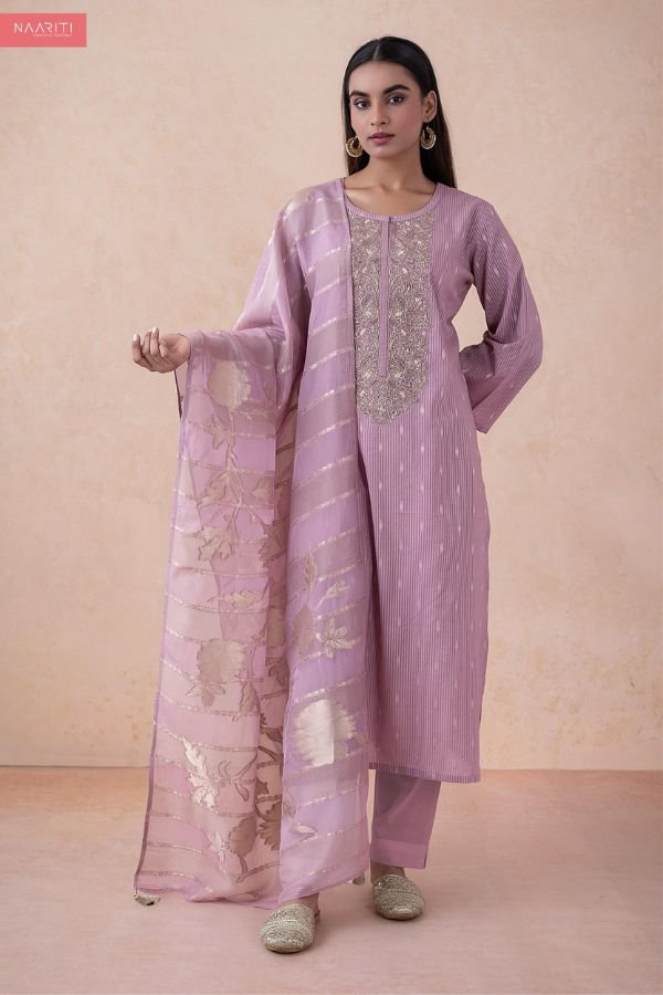 Naariti Zeefat Cotton Unstitched Ladies Suit AGOG-02