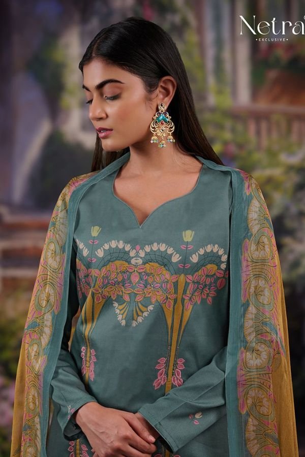 Netra Exclusive Aura Cotton Ladies Suits NE-C 1051 C