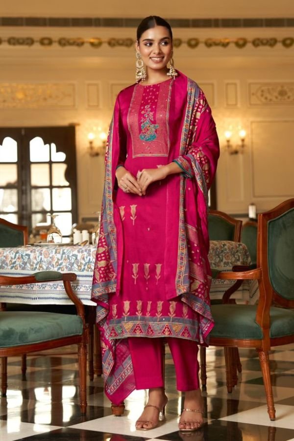 Rupali Fashion Daawat-E-Ishq Jaam Satin Printed Suits 6504