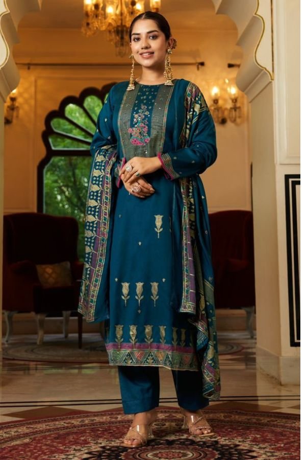Rupali Fashion Daawat-E-Ishq Jaam Satin Printed Suits 6506