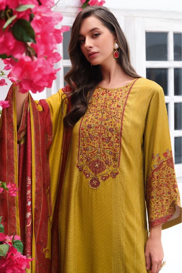 Varsha Fashions Naqqashi Muslin Printed Salwar Suits NQ-03