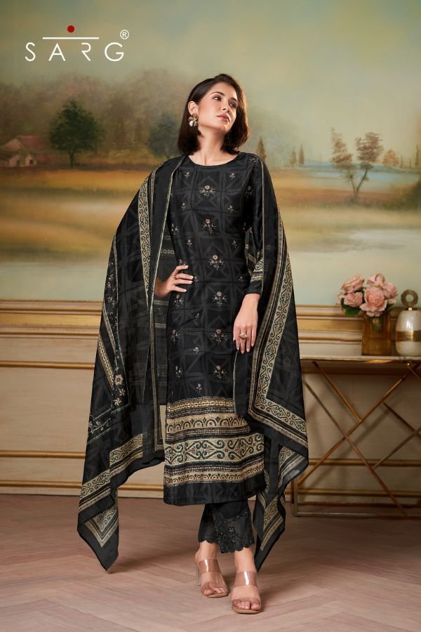 Sahiba Sarg Saaj Muslin Silk Printed Ladies Suit 2093