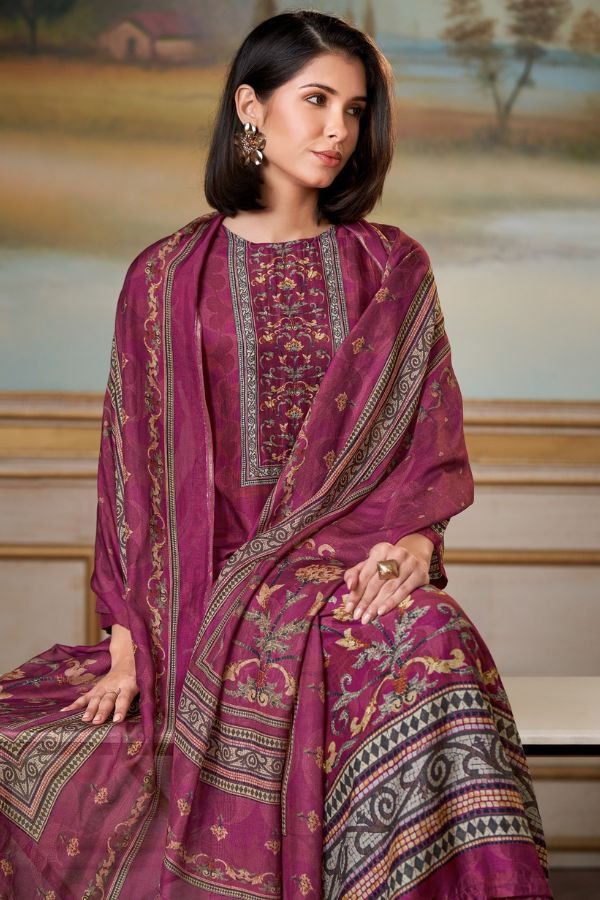 Sahiba Sarg Saaj Muslin Silk Printed Ladies Suit 2086