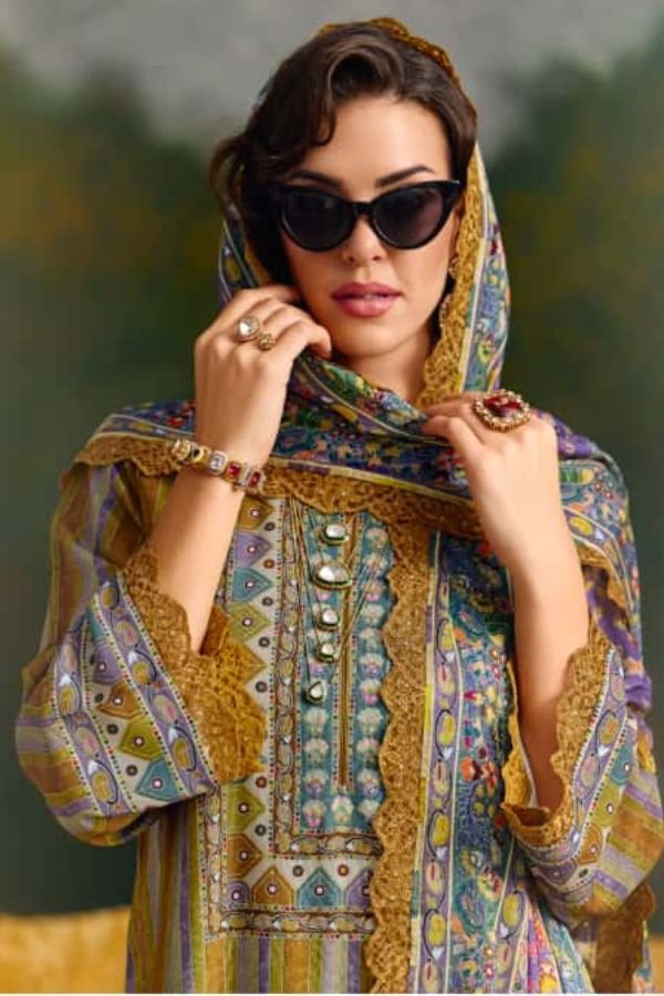 Kimora Fashion Heer Kashida Pashmina Salwar Suit 9896