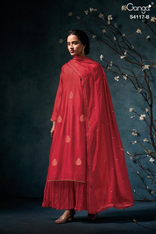 Ganga Fashion Kalyra S4117 Silk Ladies Suit S4117-B