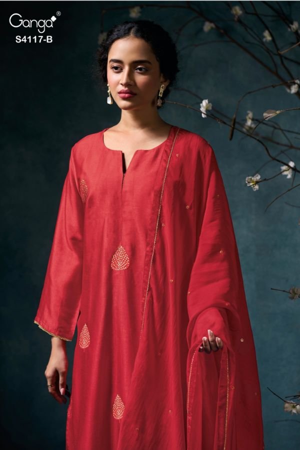 Ganga Fashion Kalyra S4117 Silk Ladies Suits S4117-B Ganga Fashion Kalyra S4117 Silk Ladies Suit S4117-B