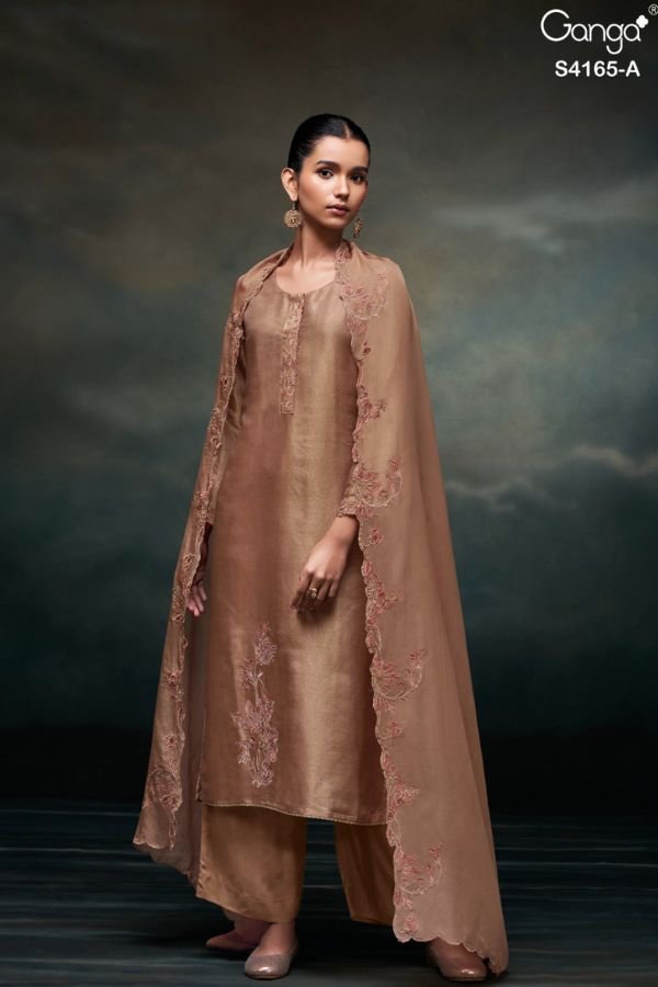Ganga Fashion Kyana S4165 Silk Ladies Suits S4165-A
