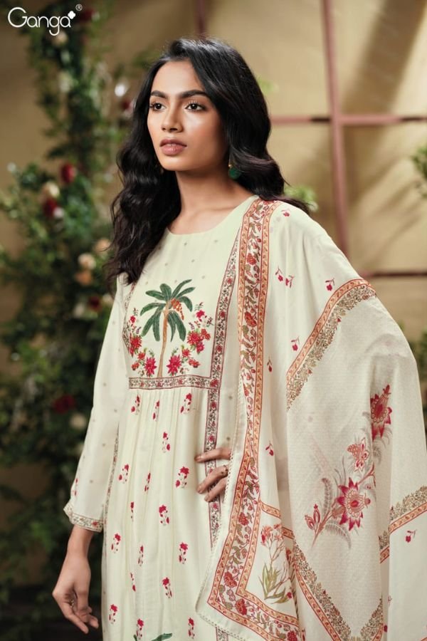 Ganga Fashion Melfey S3825 Silk Ladies Suit S3825-C