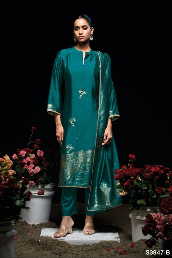 Ganga Fashion Sidra S3947 Silk Ladies Suit S3947-B