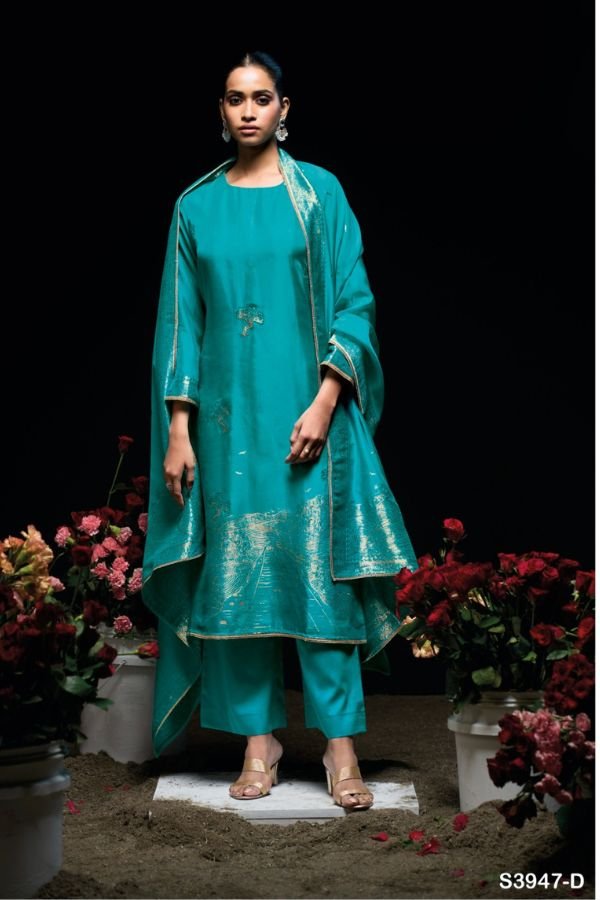 Ganga Fashion Sidra S3947 Silk Ladies Suit S3947-D