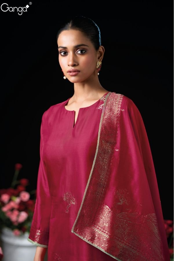 Ganga Fashion Sidra S3947 Silk Ladies Suit S3947-E