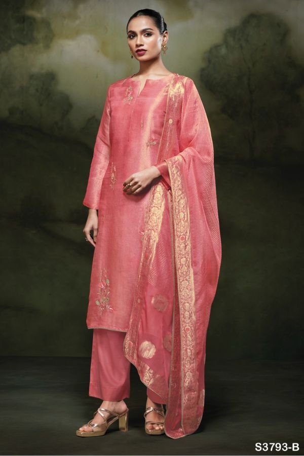 Ganga Fashion Sunaa S3793 Silk Ladies Suit S3793-B