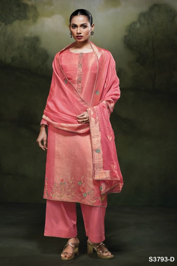 Ganga Fashion Sunaa S3793 Silk Ladies Suit S3793-D