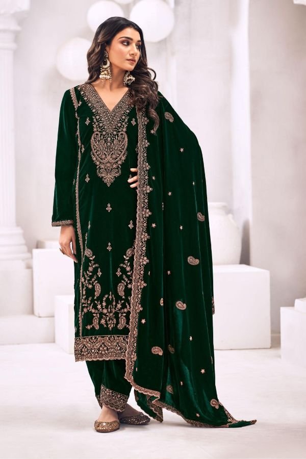 Glossy Simar Sindoor Ladies Salwar Suit 13089-A