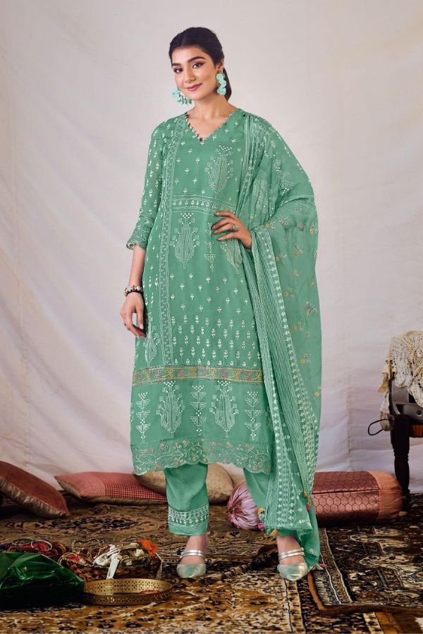 Jay Vijay Prints Shagun Ladies Salwar Suit 9343