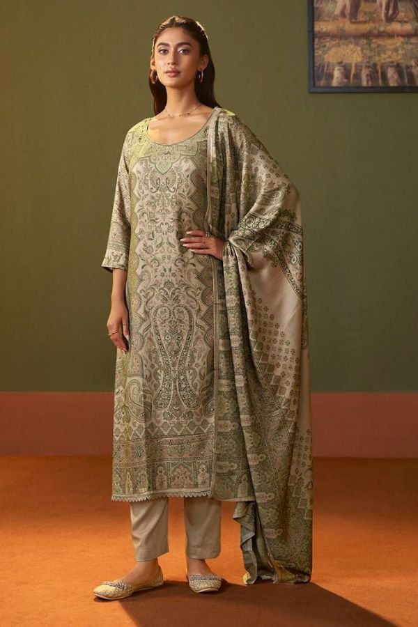 Kesar Karachi Falak Pashmina Winter Suit 1001