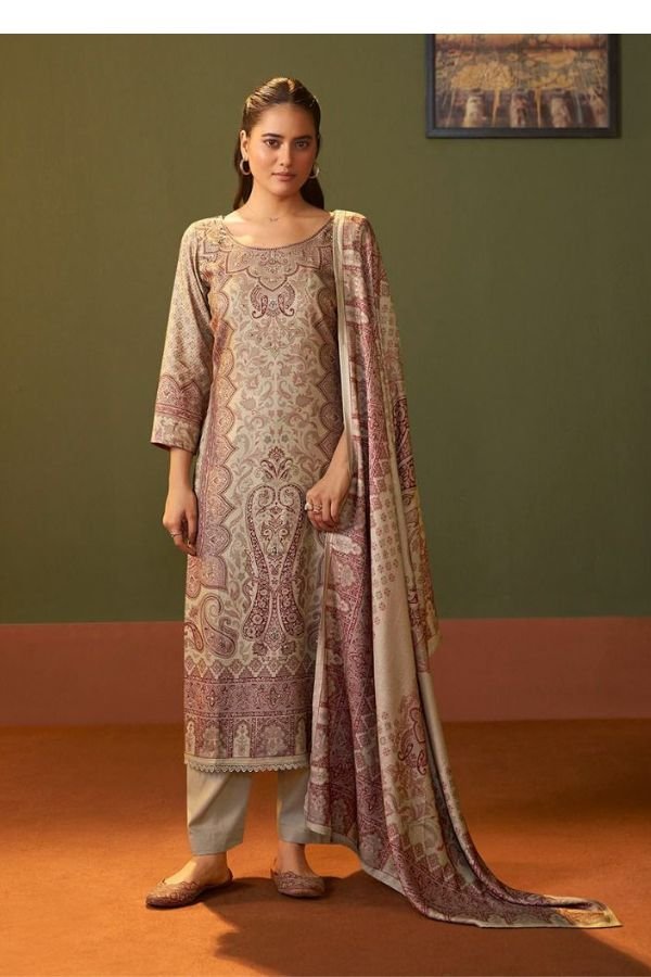 Kesar Karachi Falak Pashmina Winter Suit 1002