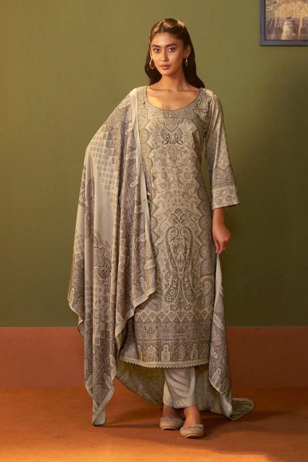 Kesar Karachi Falak Pashmina Winter Suit 1003
