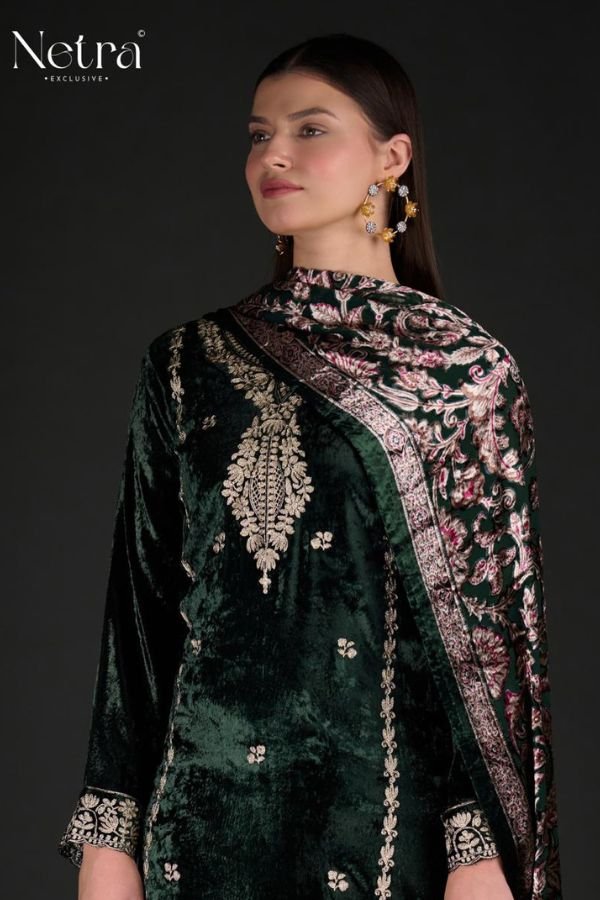 Netra Exclusive Chahak Velvet Ladies Suits NE-C 1187-A
