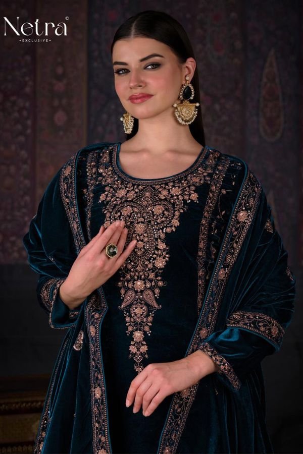 Netra Exclusive Zaina Velvet Ladies Salwar Suit NE-C 1188-D