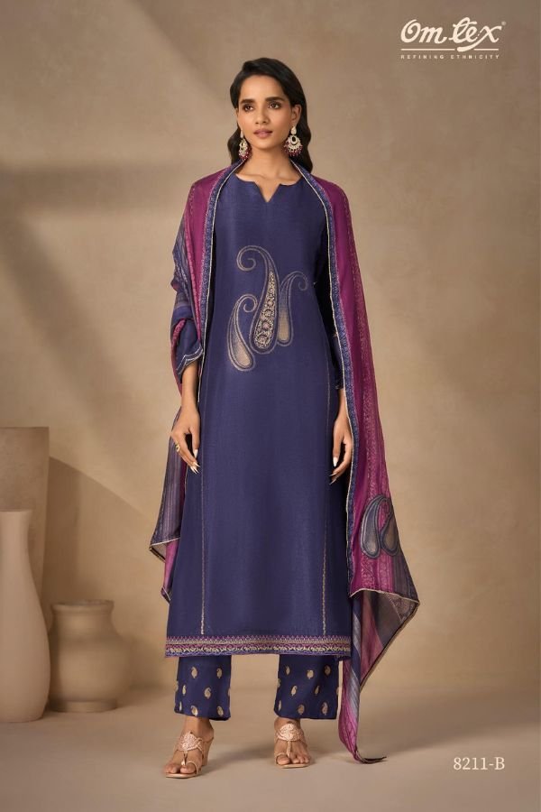 Omtex Amrisha Rubina Silk Ladies Salwar Suit 8211-B