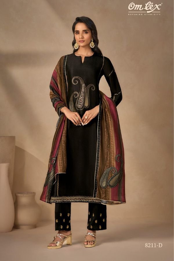 Omtex Amrisha Rubina Silk Ladies Salwar Suit 8211-D