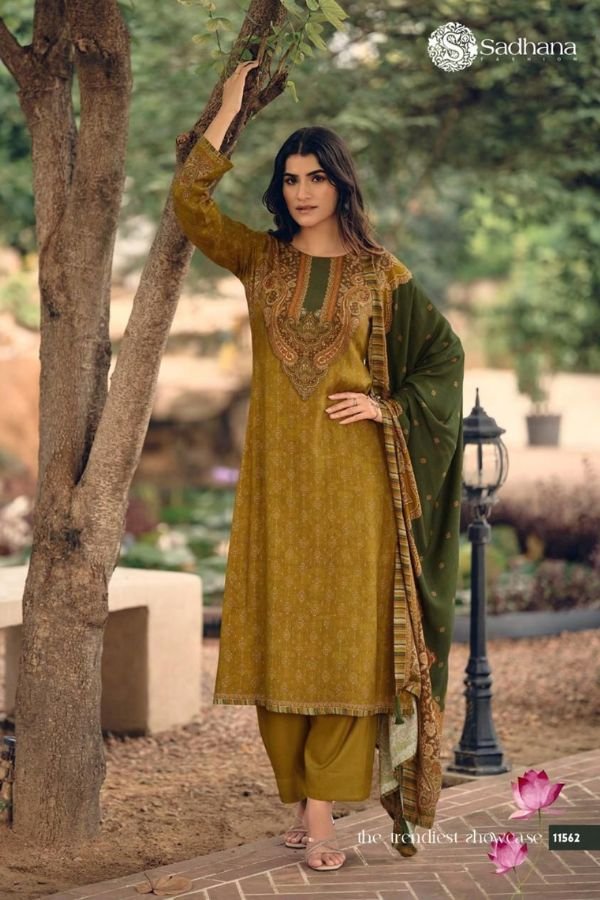 Sadhana Fashion Vamika Pashmina Winter Suit 11562