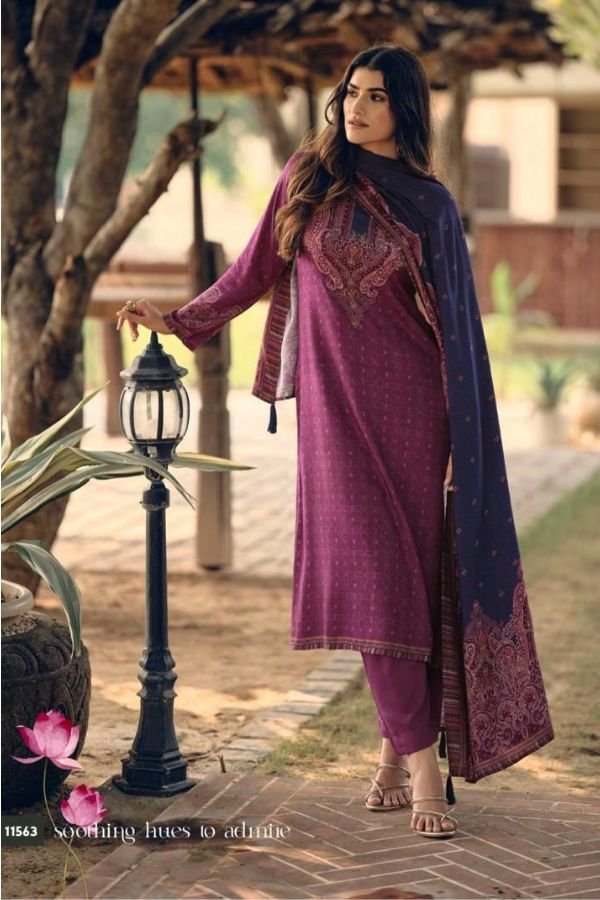 Sadhana Fashion Vamika Pashmina Winter Suit 11563