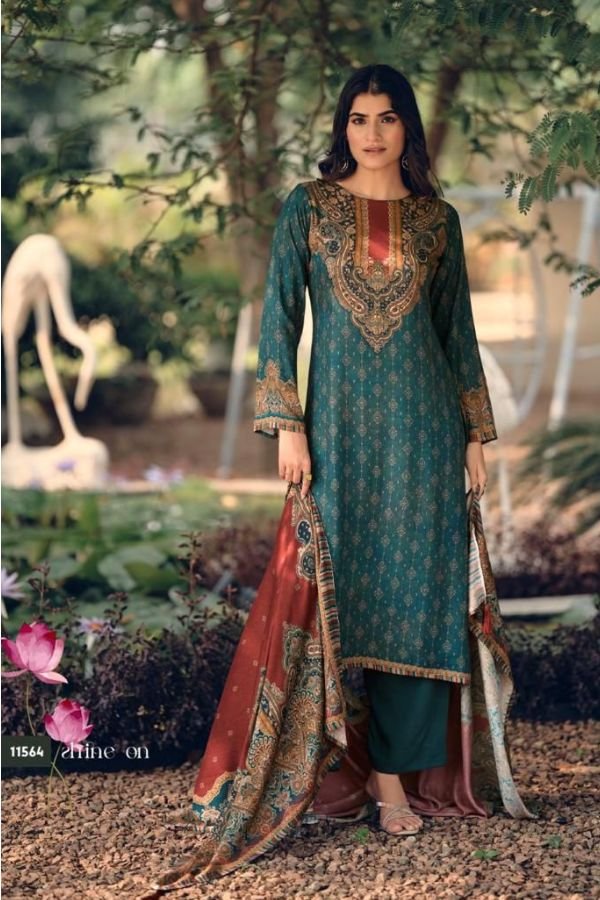 Sadhana Fashion Vamika Pashmina Winter Suit 11564