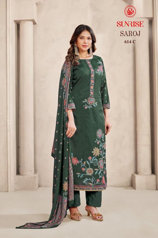 Sunjyoti Saroz Unstitched Salwar Suit 614 C